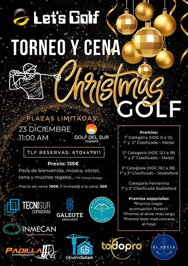 Torneo y cena, Christmas golf